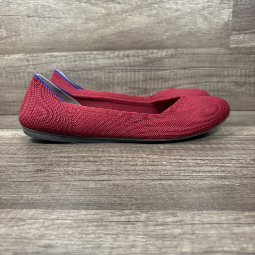 Rothy's The Flat Round Toe Red Womens US Size 8 EUR 38.5 Running Shoes